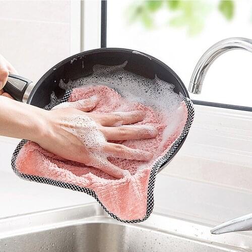 Kitchen Towels, Hanging Cleaning Cloth,Cotton Dish Towels (8 Pack, 8.6x9.5in)