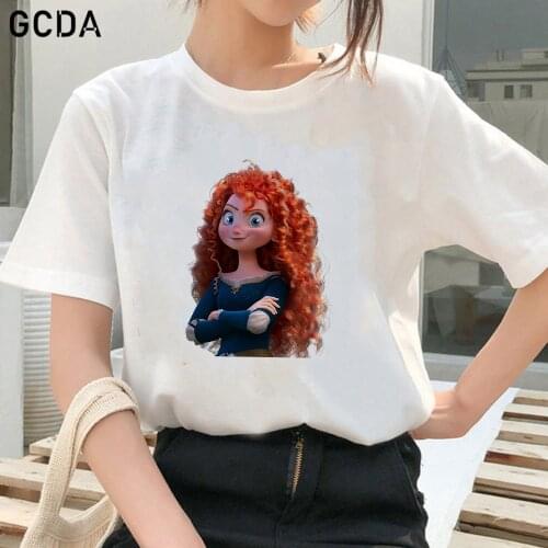 Summer White Princess Merida Brave 3D Printed T Shirt Women Casual Tshirt Short Sleeve Funny Girls T Shirts Tops