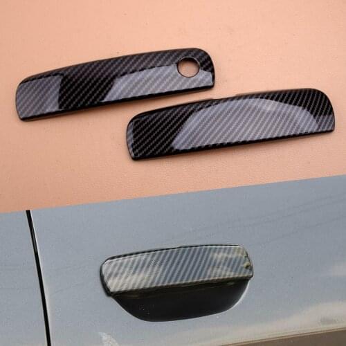 New 2Pcs/Set Car Exterior Door Handle Trim Cover Fit For Dodge Challenger 2012 2013 2014 2015 2016 2017 2018 2019