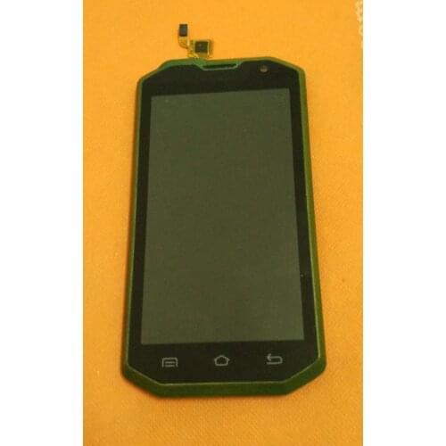 Used Original LCD Display Screen + Touch Screen + Frame for Hummer H8 MTK6572 Dual Core 5.0 Inch Free Shipping