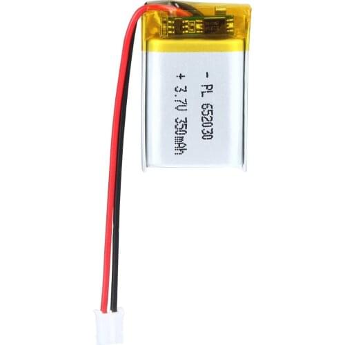 YDL 3.7V 350mAh 652030 Rechargeable Lipo Battery with JST Connector