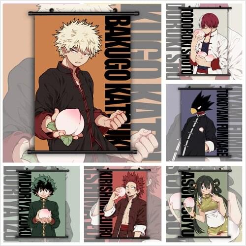 Boku no Hero Academia Anime Manga HD Print Wall Poster Scroll
