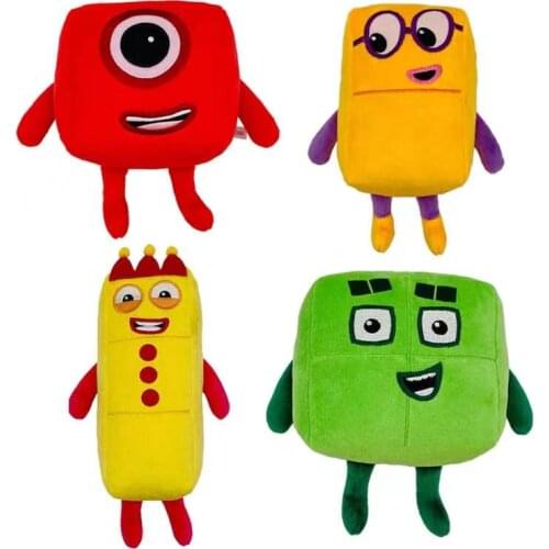 Numberblocks Plush Toys Cute Soft Stuffed Movie TV Series Cartoon Educational Dolls For Kid Birthday Christmas Gift