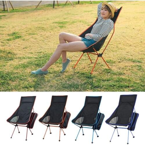 Folding Chair Ultralight Outdoor Camping Fishing Hiking BBQ Ultra Light Travel High Load 150kg Chair Portable Beach Picnic Seat
