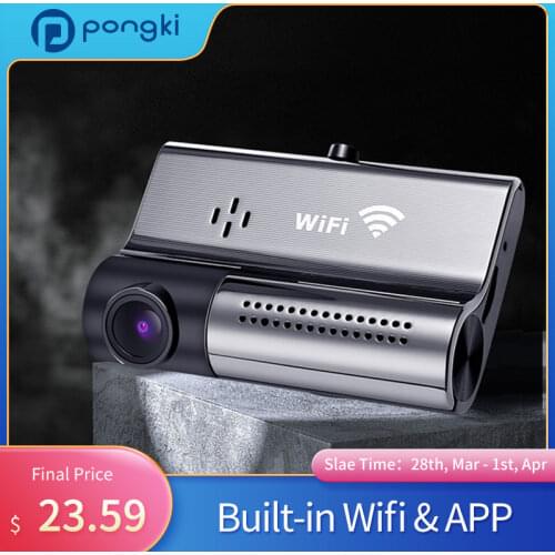 Pongki Mini3 FHD 1080P Dash Cam Night Vision Video Recorder WIFI APP USB Car DRV 24H Parking Surveillance Hidden Camera Recorder