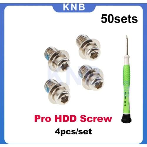 50 Sets HDD Hard Disk Drive Screws with 1 Pcs Screwdriver For Macbook Pro A1342 A1278 A1286 A1297