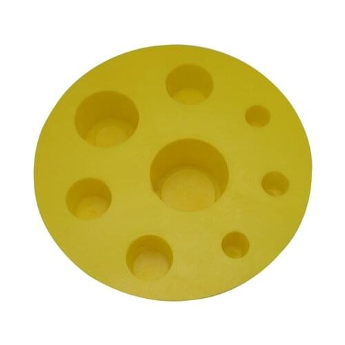 YILONG 10Pcs Plastic Disposable Yellow Ink Cup Cap Holder Professional Tattoo Accessory
