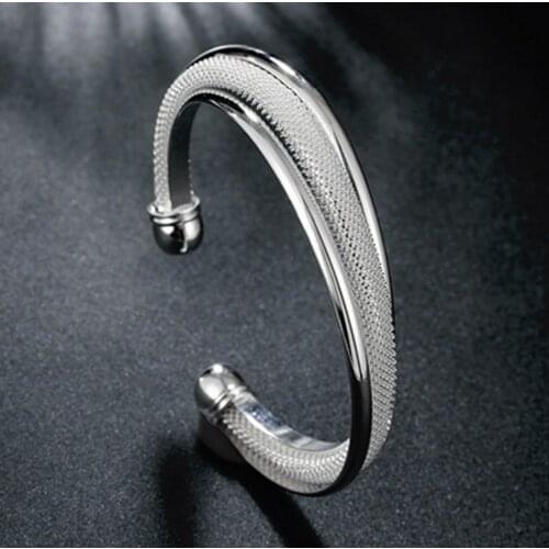 925 Sterling Silver Handmade Charm Bracelet &Bangle For Women Girls Fashion Wedding Elegant Jewelry sl150