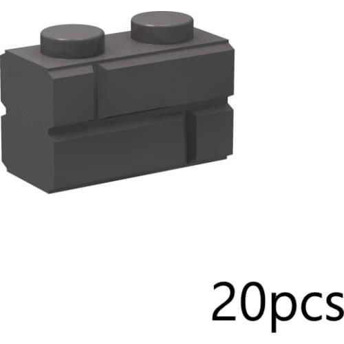 20PCS/Set 98283 MOC 1x2 Profile Brick Single Gro. Assembles Accessories Parts Building Blocks Toys for Children Kids Gifts