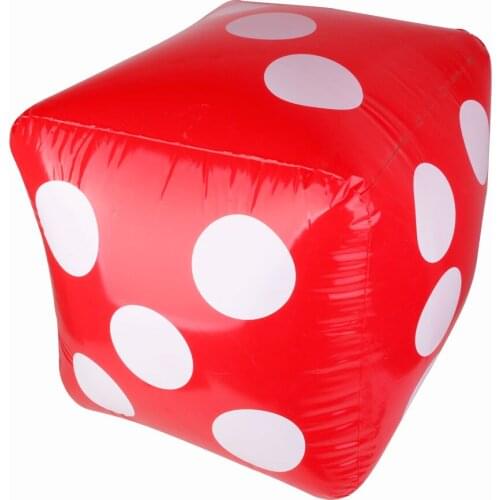 23.6inch Large Inflatable Dice Party Pool Beach Party Toy Red