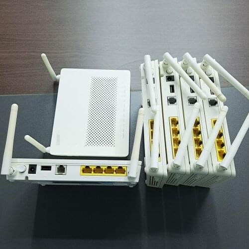 6pcs HG8545M HG8546M XPON 1GE+3FE or 4FE WIFI ONU XPON ONU Used Second-hand without Power adapter Optical Network Terminal out