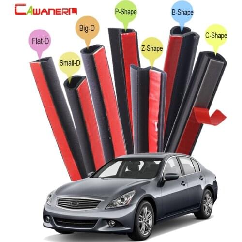 Cawanerl Car Accessories Sealing Seal Strip Kit Auto Rubber Weatherstrip Seal Edge Trim For Infiniti G G25 G37 G35