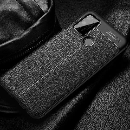 Honor 9A Case for Huawei Honor 9A Litchi Pattern leather Soft TPU COVER for Honor 9A Coque for OPPO Honor9A Capa Fundas