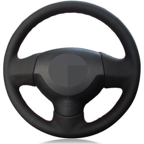 Car Steering Wheel Cover DIY Black Artificial Leather For Mitsubishi Lancer X 10 2007-2015 Outlander 2006-2013 ASX 2010-2015