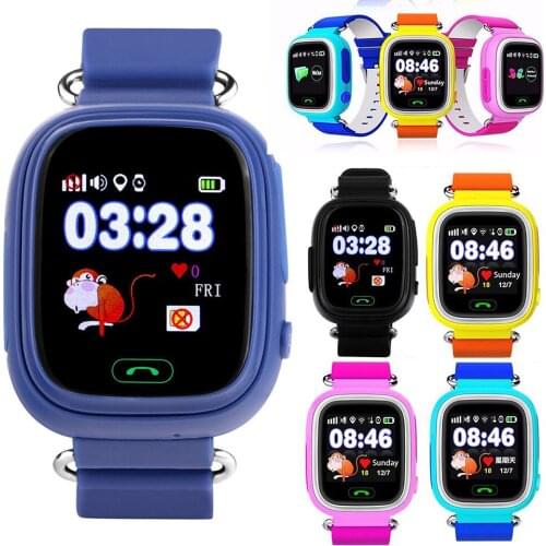 1.22 Inch Kids Smart Watch Waterproof GPS Touch Screen Tracker SOS Positioning Children Two-way SIM Card 2G Anti-lost Call Watch