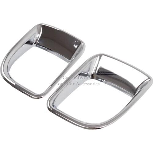 For 2012 to 2015 Toyota Land Cruiser 200 FC200 Chrome Front Fog Light Cover Head Lamp Trims Stickers Car-Styling Accessories