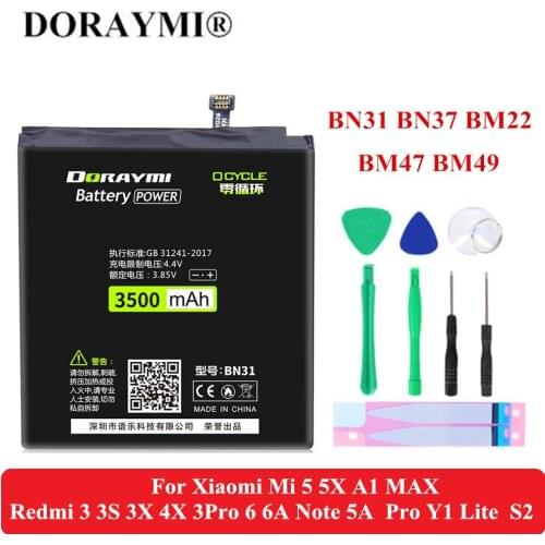 Doraymi Xiaomi Redmi 5 Phone Batteries