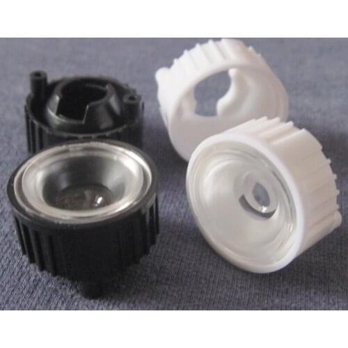 #EYT-20 Led Lens Sets, Lens Diameter: 20mm, With Holder Size: 22X14mm, Holder With feets, 120 degree, Concave Grinding Surface