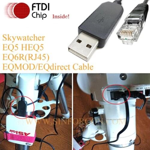 To USBDB9 FTDI Uart TTL for Skywatcher EQ6 EQ5 HEQ5 to PC or ZWO Asiair Control Kable EQMOD Cable