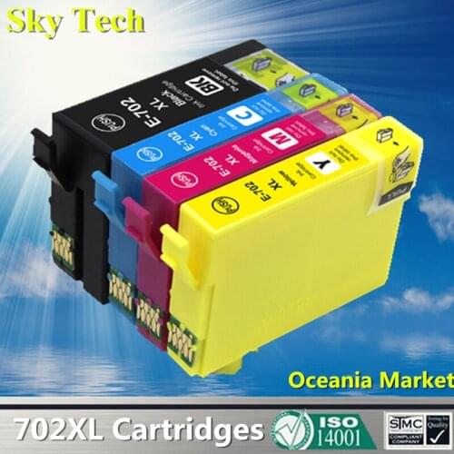 Quality Compatible Ink Cartridge For 702XL E-702XL , For Epson WorkForce Pro WF-3720 / WF-3725 [Oceania Market]