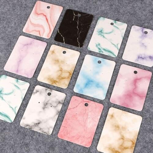 30pcs 5x7cm Earring Cards Jewelry Display Paperboard Jewelry Counter Cardboard For Earrings Packaging Necklaces Display Label