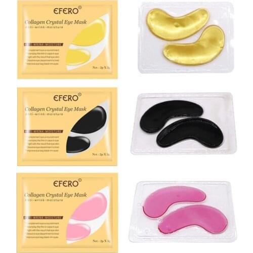 Crystal Collagen Gold Powder Eye Mask Anti-Aging Dark Circles Acne Beauty Patches For Eye Skin Care Korean Cosmetics