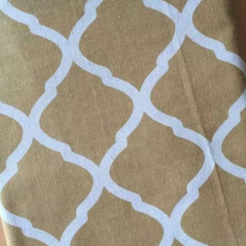 LINENCotton Fabric For Clothing Quilting FLOWERS Twill Fabrics Cloth DIY Sofa Curtain Tablecloth Cushion CRAFT SEWING Materiasl