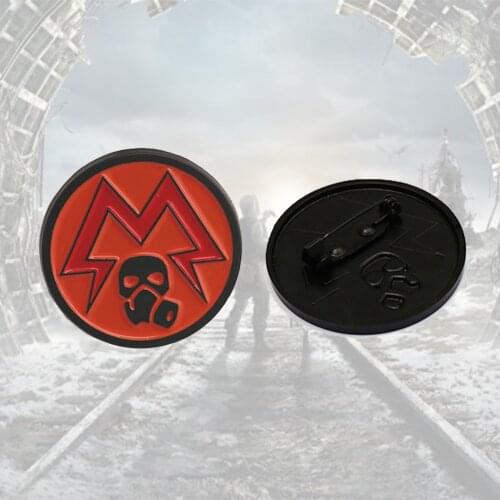 Game Metro Exodus 2033 Metal Brooches Badges Tag Vintage Souvenir Lapel Pins Fashion Enamel Men Women Jewelry Gift Gothic