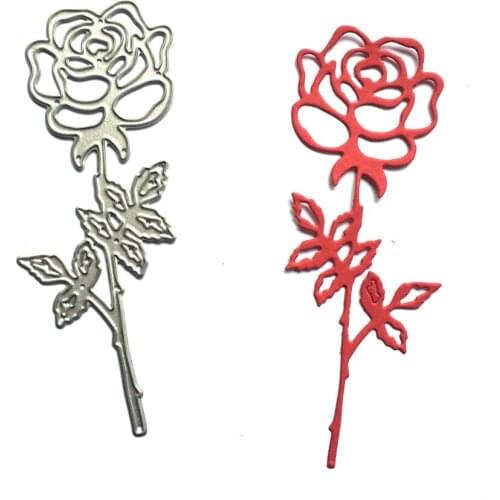 Metal Rose Flower Stamp Scrapbooking Cutting Dies Die Cutter For Making Delicate Cards Photo Album Stampin Tag Dies