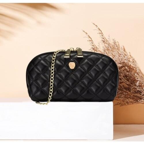 Fashion ladys handbag multi-layer small messeger bag Korean leather wallet hand bag sheepskin mobile phone bag