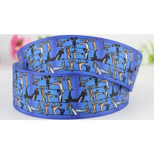 Cartoon Cute Dogs Printed Grosgrain Ribbon Blue Ribbon Diy Hair Bow Sewing Accessories9mm 16mm 22mm 25mm 38mm 57mm 75mm