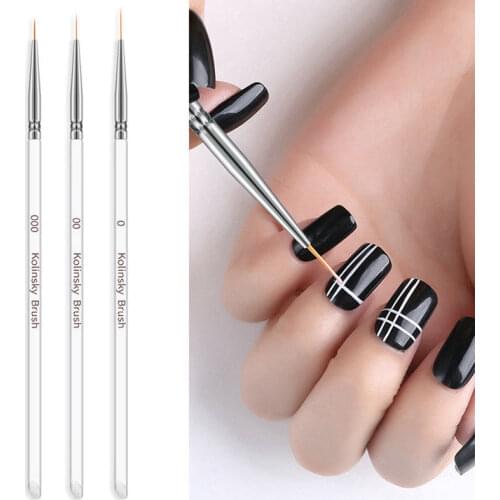 3Pcs Nail Dotting Pen Varnish Semi Permanant Uv Gel Polish Dotting Painting Tools Beauty Manicure Nail Markers Art Pencil Kit