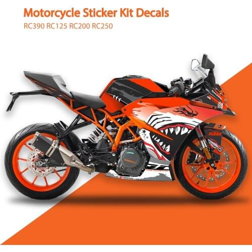 Motorcycle Sticker Kit Decals RC390 RC125 RC200 RC250 Accessories Para Moto Decoration Pads Set