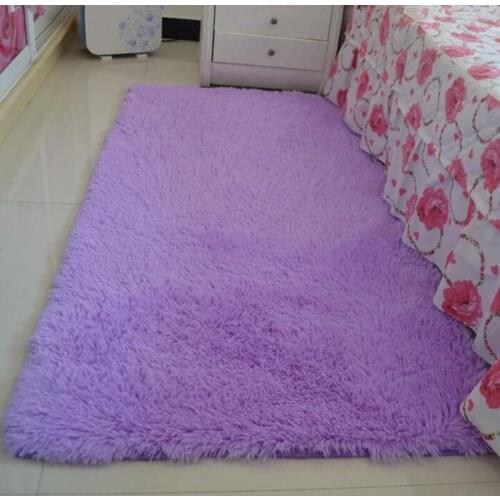Plush Fabric Anti-slip Mat Thick Floor Carpets for Living Room Plain Color Bathroom Water Absorption Floor Rug Mat Cuatom Size