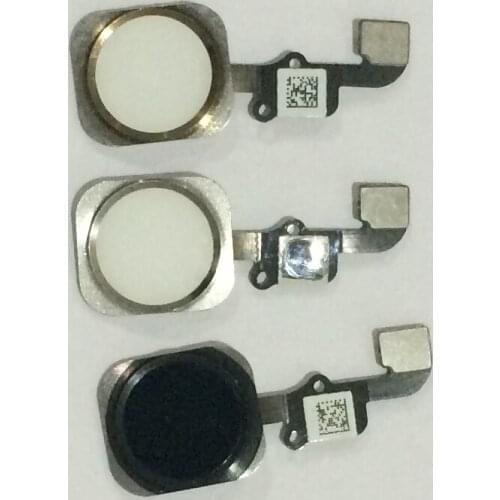 Original New Home Menu Button Key Cap with Flex Ribbon Cable AssemblyFor iPhone 6G 6 Plus Replacement Parts 50Pcs/lot