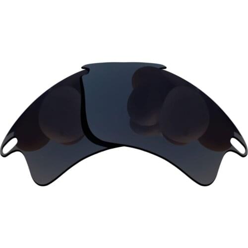Polarized Sunglasses Replacement Lenses for-Fast Jacket XL Frame - Grey Black