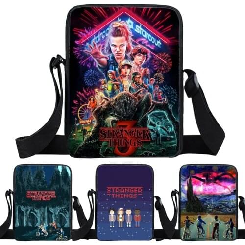 Girls Daily Stranger Things Shoulder Bag Students Crossbody Bag Schoolbag Fashion Women Teens Travel Messenger Bag