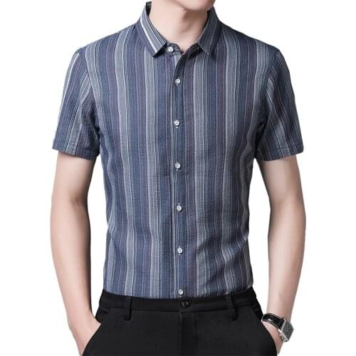 2021 Summer Short sleeve Shirt Men New Breathable Linen Cotton Men Shirts Fashion Casual Slim Mens Shirts Men Brand Clothing