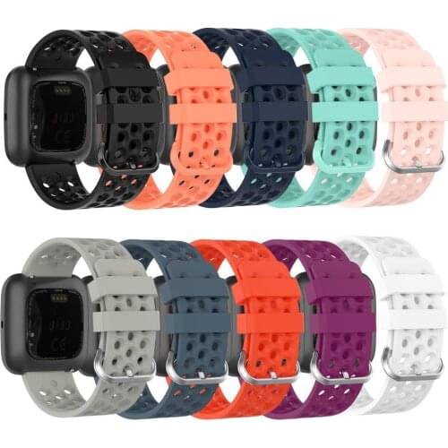 23mm Replacement Silicone Adjustable Watch Strap Band for Fit-bit Versa 2 Lite ремешок для часов