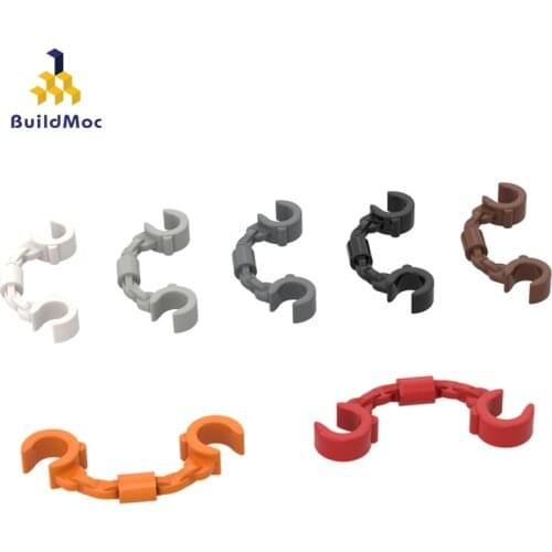 BuildMOC Compatible Assembles Particles 61482 Handcuffs Building Blocks Parts DIY LOGO Educational Creatives gift Toys