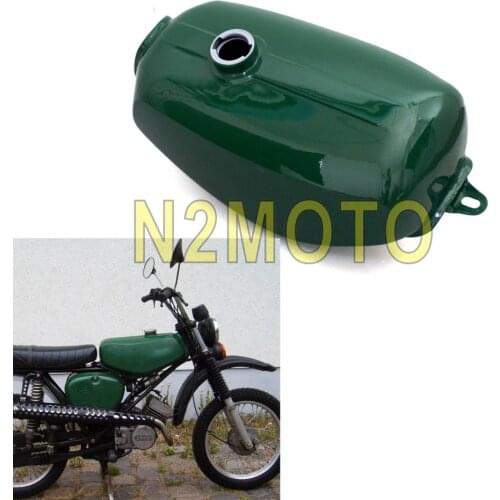 Motorcycle Enduro Steel Vintage Banana Shape Oil Tank Dark Green Gas Fuel Tank 190830 for Simson S50 S51 S70 Accessories
