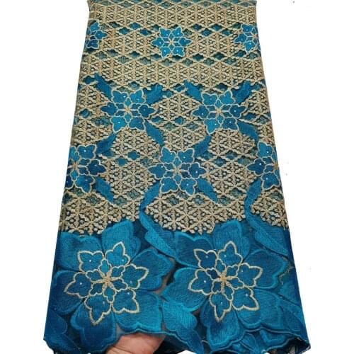 Top french Lace Stones Embroiderd African Lace Fabric High Quality French Lace Fabric Nigerian Lace Fabric For Wedding YLL3152