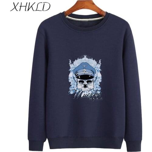 XHKLD Unisex Sweatshirt men Skull Anime Tracksuit Pullover Sweat Coat Casual Long Sleeve print Sportswear Streetwear Male Jacket