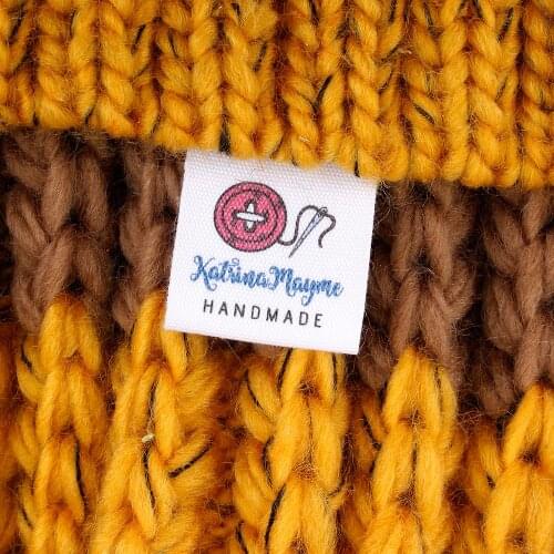 Custom clothing labels - custom fabric Labels, sew-in clothing labels, clothing tags, Personalized Brand, Fold tag (MD1020)