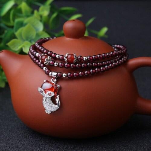 2019 fashion free shipping 7A garnet Amethyst bracelet Genuine Women christmas bracelet silver 925 3.5mm
