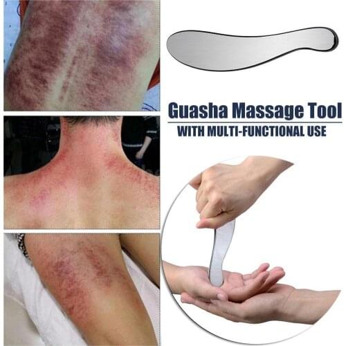 1pc Hot Sales Massage Relaxation Steel Scraping Board Body Scrapper Tools Release Plate Pain Relief U1U0