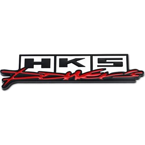 1Pcs 3D Metal HKS Emblem Auto Rear Trunk Badge Anti-scratch Decal For Honda Pilot Odyssey Insight Jazz Accord Civci CRV FIT HRV