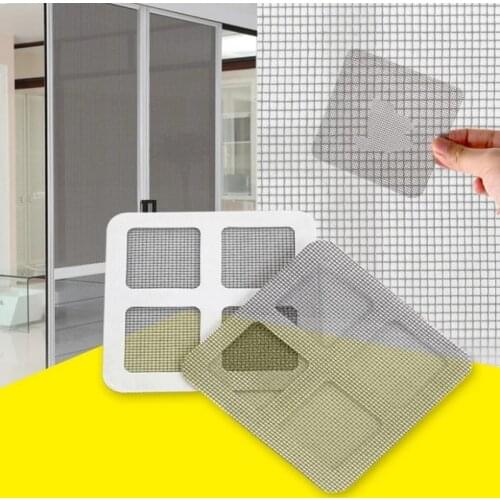 3Pcs Fix Net Window Home Adhesive Antis Mosquito Fly Bug Insect Repair Screen Wall Patch Stickers Mesh Window Screen Practical