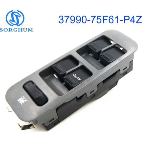 37990-75F61-P4Z Front Left Electric Power Window Switch for 1999-2004 Suzuki Grand Vitara XL-7 Chevrolet Tracker 3799075F61P4Z