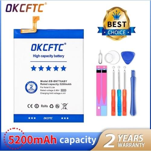 OKCFTC EB-BN770ABY 5200mAh Battery for Samsung Galaxy Note10 Lite / Note 10 Lite Batteries